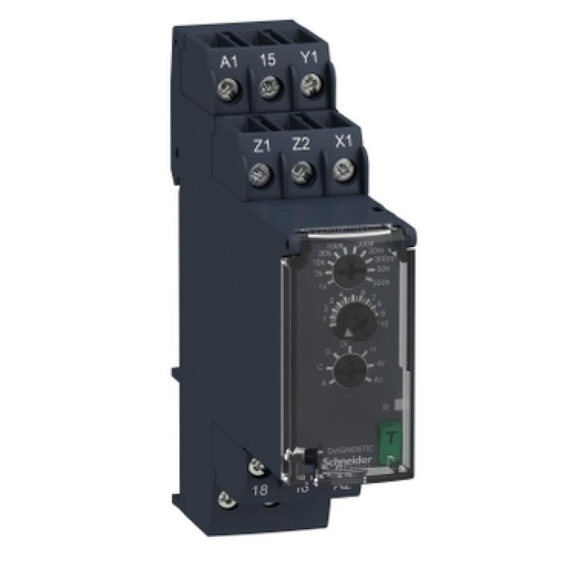 Реле часу модульне 0,05c-300ч  24..240В АС/DC,8A,1CO