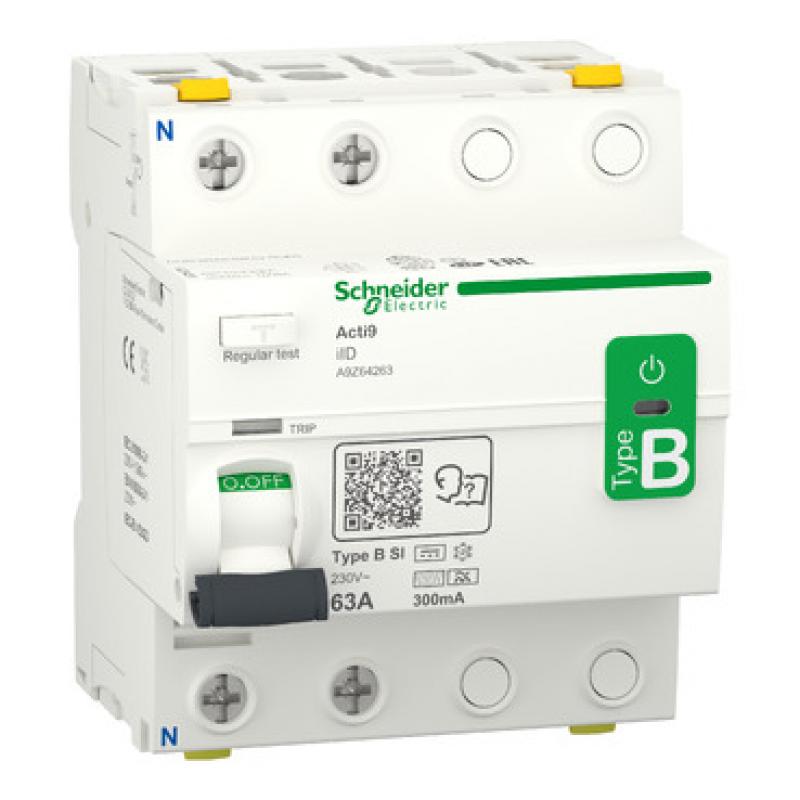 Дифавтомат Acti9 iID 63A 2P,300mA 10kA тип B-SI