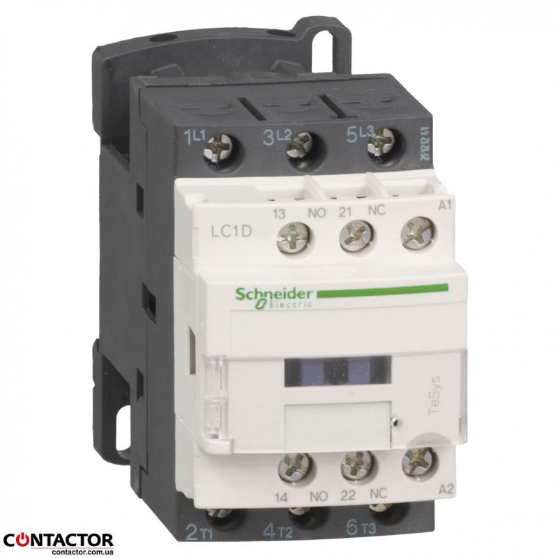 КОНТАКТОР 3Р 12A НО+Н3 48В 50Гц, Schneider LC1D12E7 Фото: КОНТАКТОР 3Р 12A НО+Н3 48В 50Гц, Schneider LC1D12E7