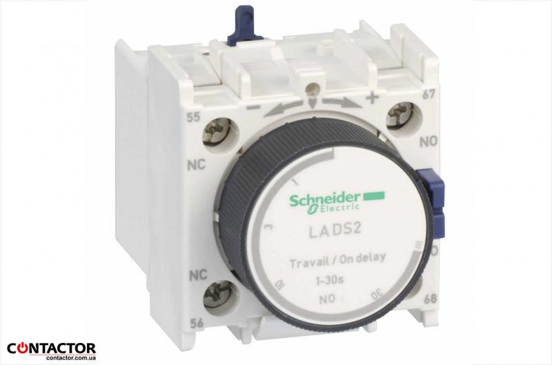 Додат контактний блок з витримкою часу 1…30с,  Schneider LADS2