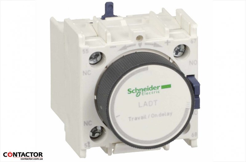 Додат контактний блок з витримкою часу 0,1…3с,  Schneider LADT0