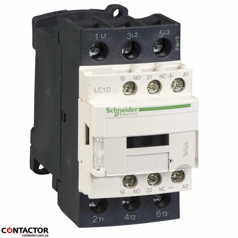КОНТАКТОР 3Р  25A НО+Н3, Schneider LC1D25BD