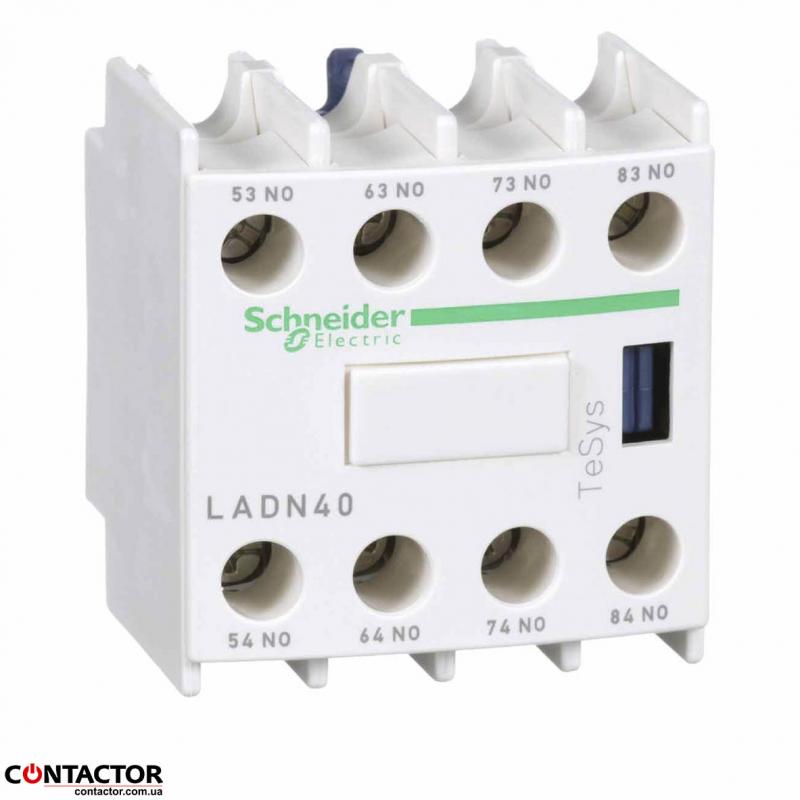 Додат контактний блок  4НО фронт монтаж, Schneider LADN40