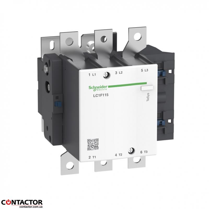 Контактор F 3p, 115 A, без котушки, Schneider LC1F115