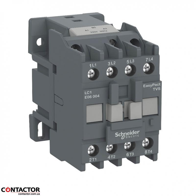 КОНТАКТОР TVS 4P(4НО) 20А AC1 230В 50/60ГЦ  LC1E09004P7