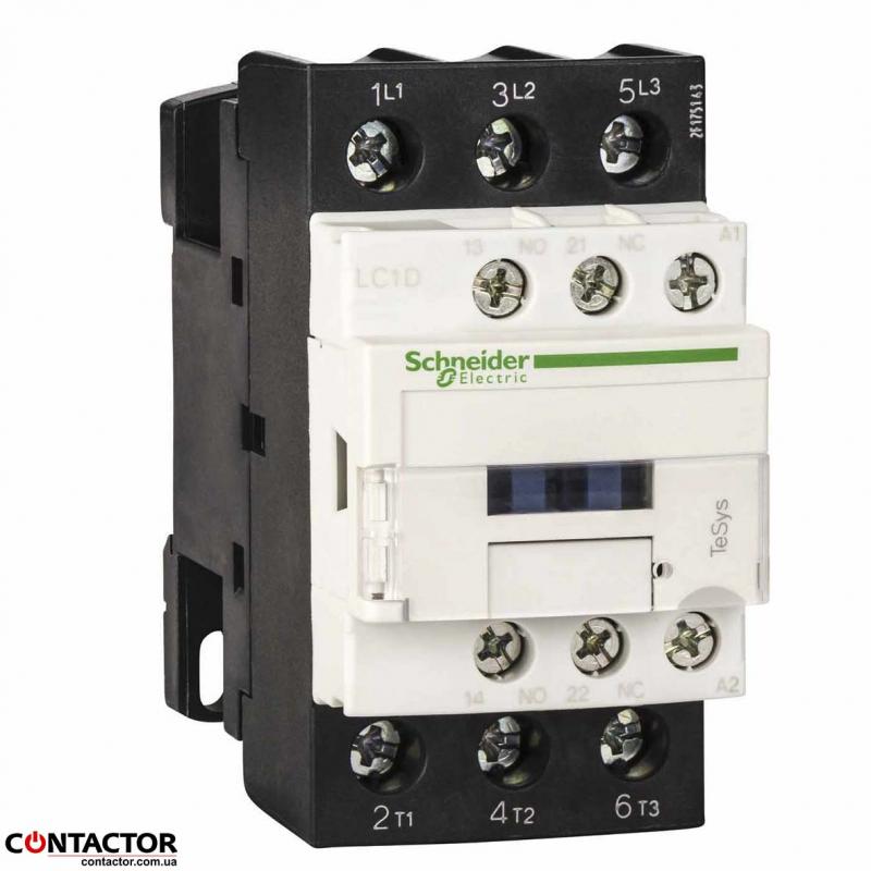КОНТАКТОР 3Р 32A НО+НЗ 24В 50Гц, Schneider LC1D32B7 купить КОНТАКТОР 3Р 32A НО+НЗ 24В 50Гц, Schneider LC1D32B7