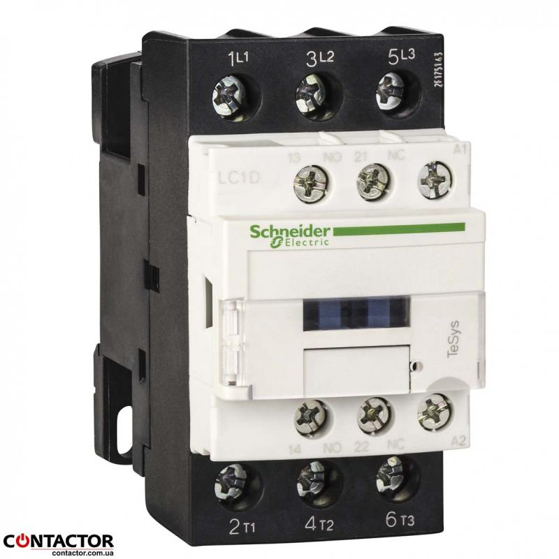 Контактор 3Р 32A НО+НЗ 110В 50Гц, Schneider LC1D32F7 купить Контактор 3Р 32A НО+НЗ 110В 50Гц, Schneider LC1D32F7