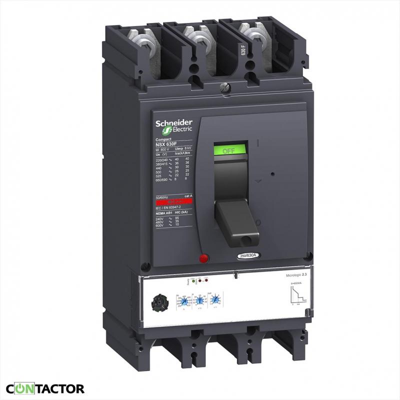 Автоматичний вимикач NSX400F, 36 кА, 415 В MicroLogic 2.3, Schneider LV432676