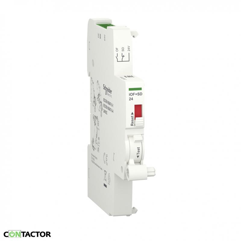 Допоміжний контакт, Acti9, iOF+SD 24, 1НО + 1НС, 24DC, Schneider A9A26897