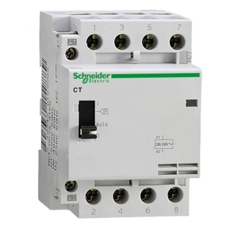 Модульний контактор CT 63А 4НО 220/240В, Schneider CT 15973 купить Модульний контактор CT 63А 4НО 220/240В, Schneider CT 15973