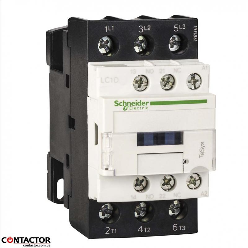 Контактор 3Р 38A  НО+НЗ  110В  50Гц, Schneider  LC1D38F7