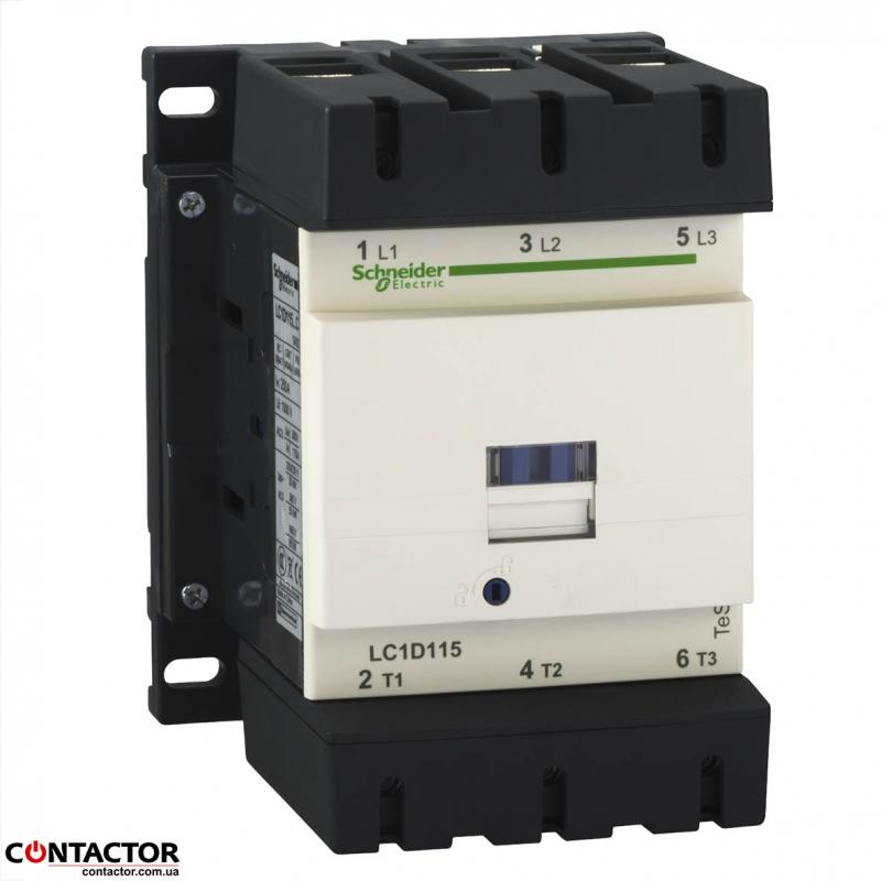 Контактор D 3P  115А НО+НЗ, 380B, 50/60ГЦ,Schneider LC1D115Q7