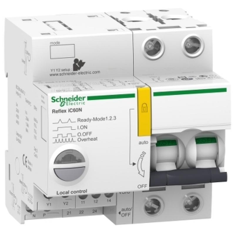 Автоматичний вимикач REFLEX iC60N 63A 2P, C, Schneider A9C52263