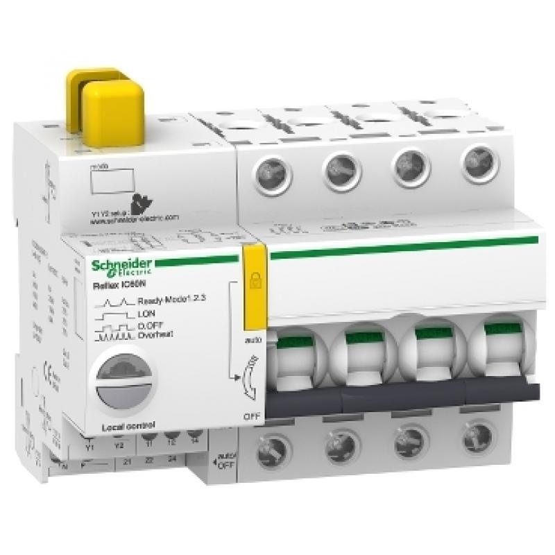 Автоматичний вимикач REFLEX iC60N 10A 4P, C, Ti24, Schneider A9C62410 купить Автоматичний вимикач REFLEX iC60N 10A 4P, C, Ti24, Schneider A9C62410