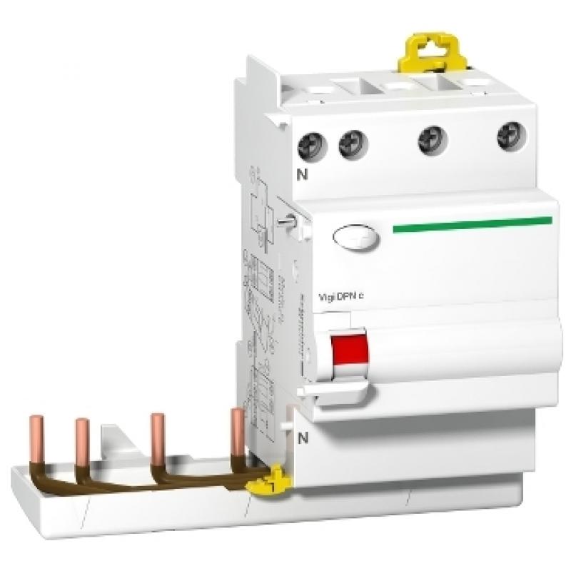 Блок диф захисту Clario Vigi DPNc 25A 4P,300mA тип А, Schneider A9N21760 Фото: Блок диф захисту Clario Vigi DPNc 25A 4P,300mA тип А, Schneider A9N21760