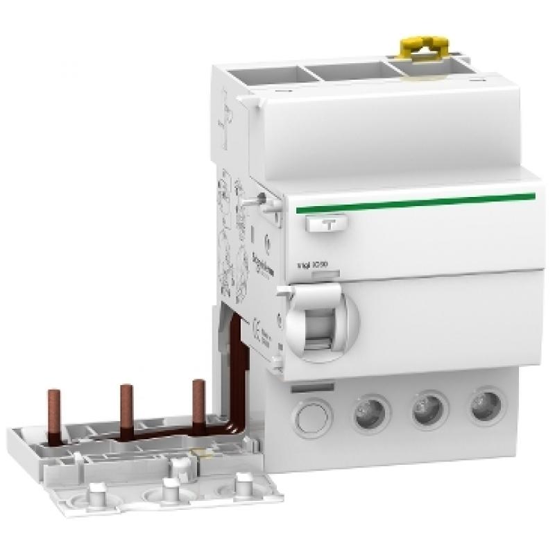 Диференційний блок Acti9 VIGI iC60 3P 63A 300мА тип AC, Schneider A9V14363 Фото: Диференційний блок Acti9 VIGI iC60 3P 63A 300мА тип AC, Schneider A9V14363