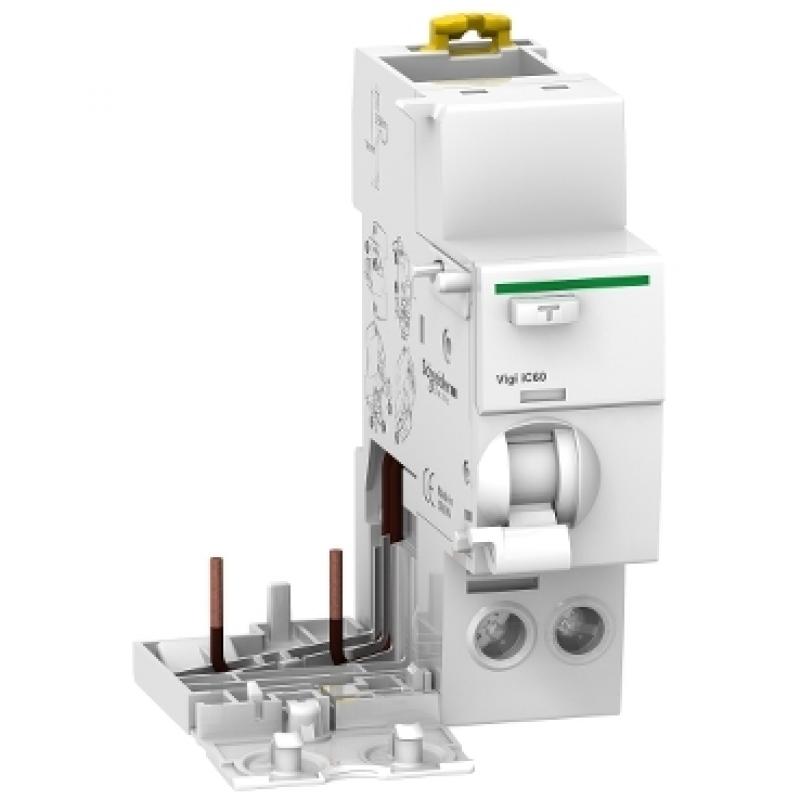 Диференційний блок Acti9 VIGI iC60 2P 25A 30мА тип A, Schneider A9V21225 Фото: Диференційний блок Acti9 VIGI iC60 2P 25A 30мА тип A, Schneider A9V21225
