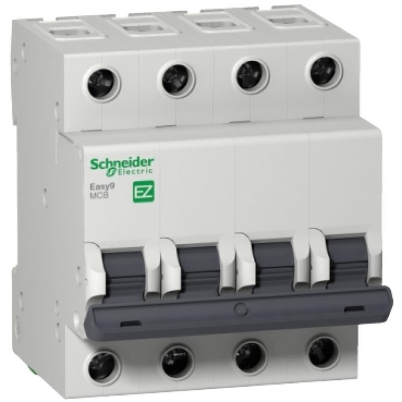 Автоматичний вимикач Easy9 25A 4P,C, 4,5kA, Schneider EZ9F34425 купить Автоматичний вимикач Easy9 25A 4P,C, 4,5kA, Schneider EZ9F34425