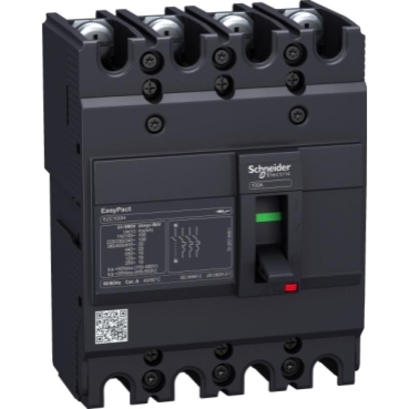 Автоматичний вимикач EASYPACT EZC100H 45A 4P4D 30кА, Schneider EZC100H4045 купить Автоматичний вимикач EASYPACT EZC100H 45A 4P4D 30кА, Schneider EZC100H4045