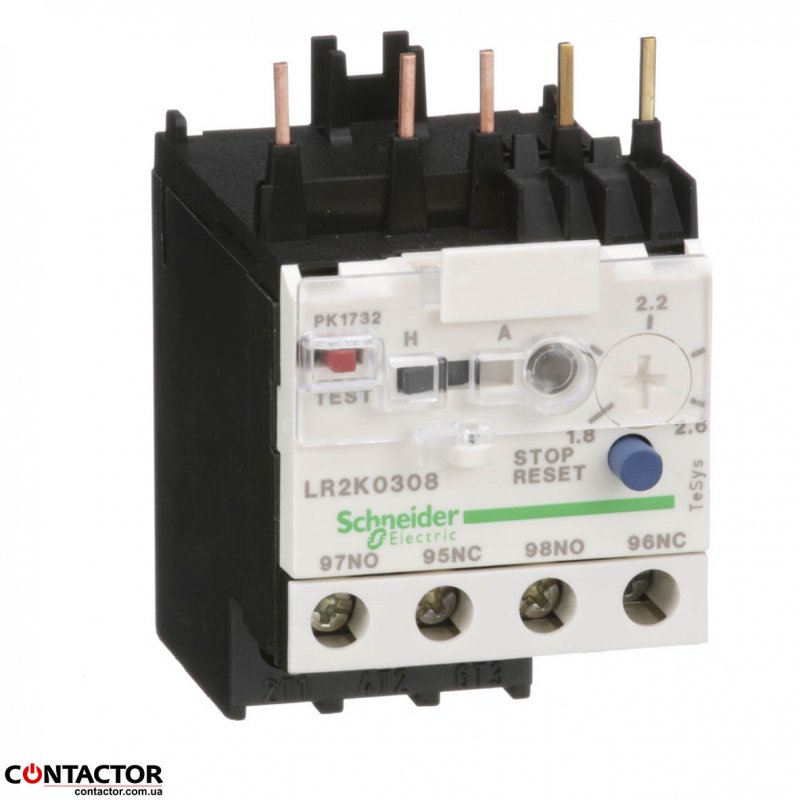 РЕЛЕ ЗАХИСТУ 1,8 - 2,6А  LR2K0308