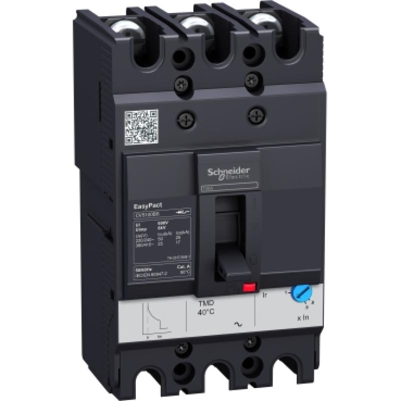 Автоматичний вимикач EASYPACT CVS100BS 100A 3P3D,TM100D,  Schneider LV510938