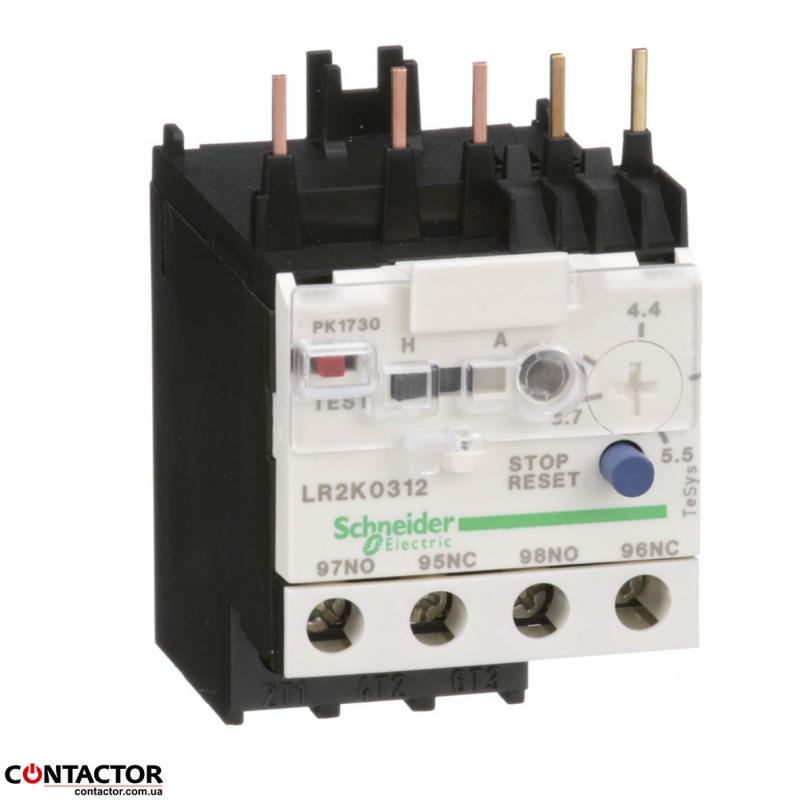 РЕЛЕ ЗАХИСТУ  3,7-5,5 А  LR2K0312