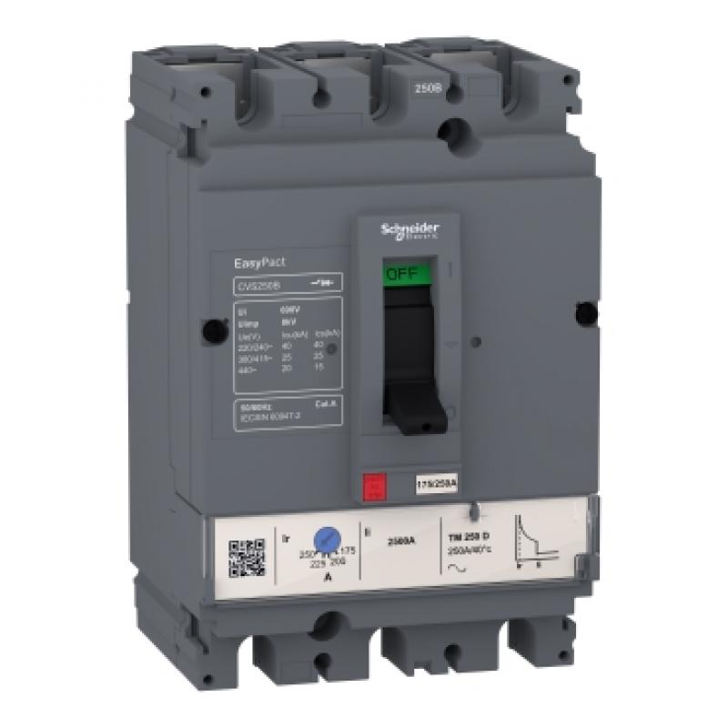 Автоматичний вимикач EASYPACT CVS100B 100A 4P,без розчіплювача, Schneider LV510006 купить Автоматичний вимикач EASYPACT CVS100B 100A 4P,без розчіплювача, Schneider LV510006