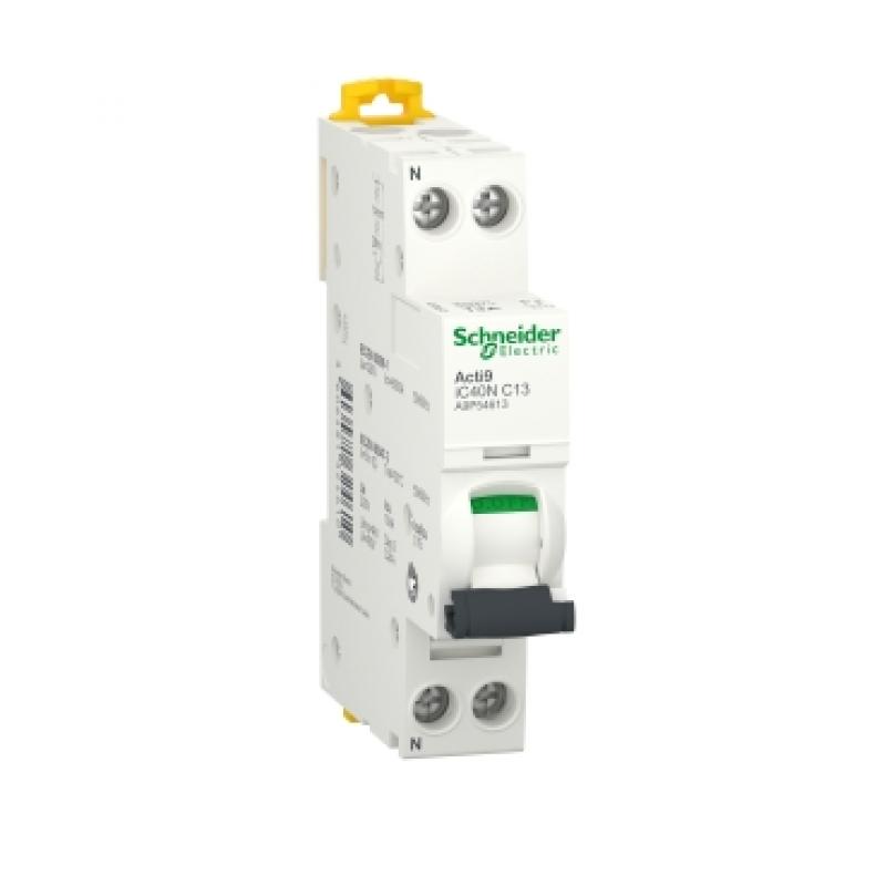 Автоматичний вимикач Acti9 iC40N 13А 1P+N,C, 6 кА, Schneider A9P54613 купить Автоматичний вимикач Acti9 iC40N 13А 1P+N,C, 6 кА, Schneider A9P54613
