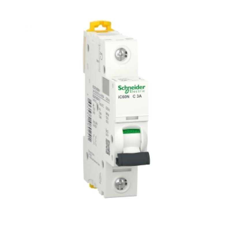 Автоматичний вимикач Acti9 iC60N 3A 1P,C ,10kA/15kA, Schneider A9F74103