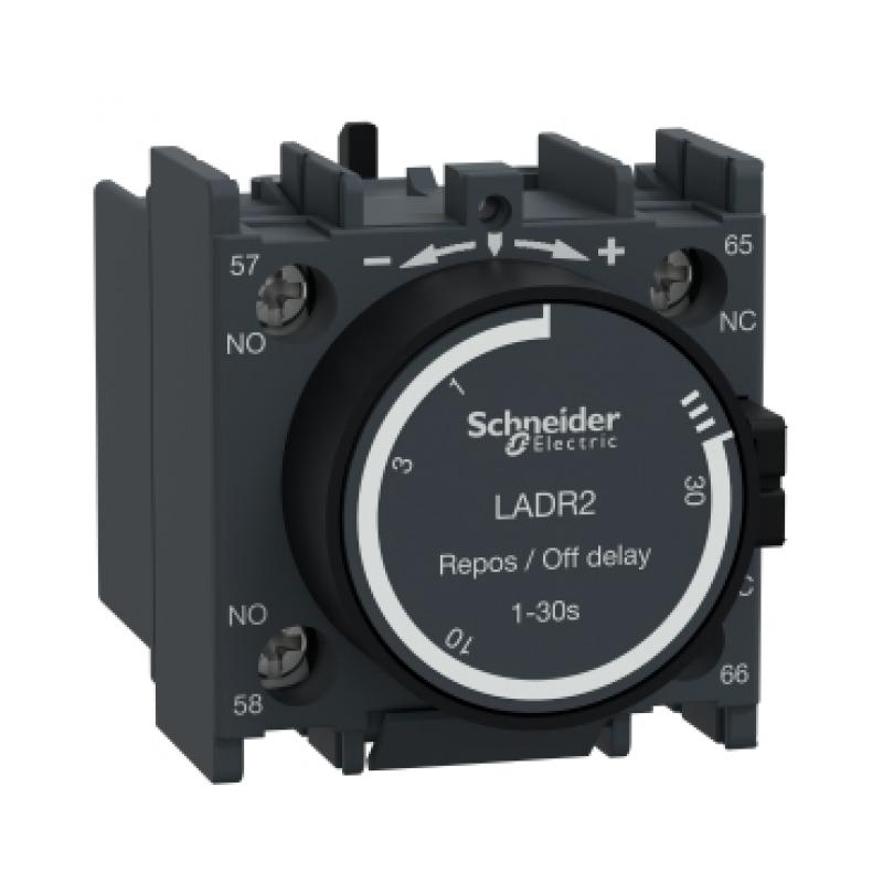 Додат. контактний блок з витримкою часу 1…30с фронт монтаж, Schneider LADR2