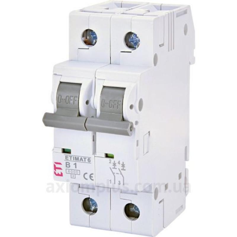 Автоматичний вимикач ETI 6A 2P, B, 6kA