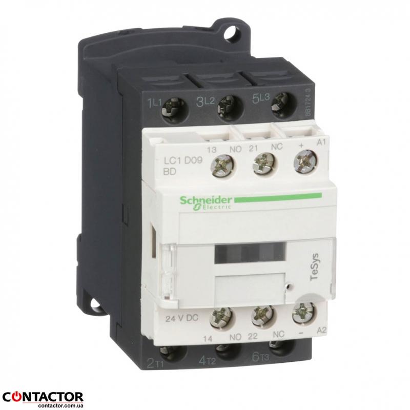 КОНТАКТОР 3Р 9A НО+НЗ 24В Обмежувач, Schneider LC1D09BD купить КОНТАКТОР 3Р 9A НО+НЗ 24В Обмежувач, Schneider LC1D09BD
