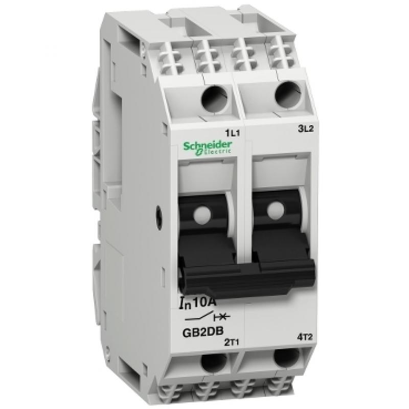 Автоматичний вимикач TeSys GB2, 2P, 3A, Icu 3kA at 415V, GB2DB08 Фото: Автоматичний вимикач TeSys GB2, 2P, 3A, Icu 3kA at 415V, GB2DB08