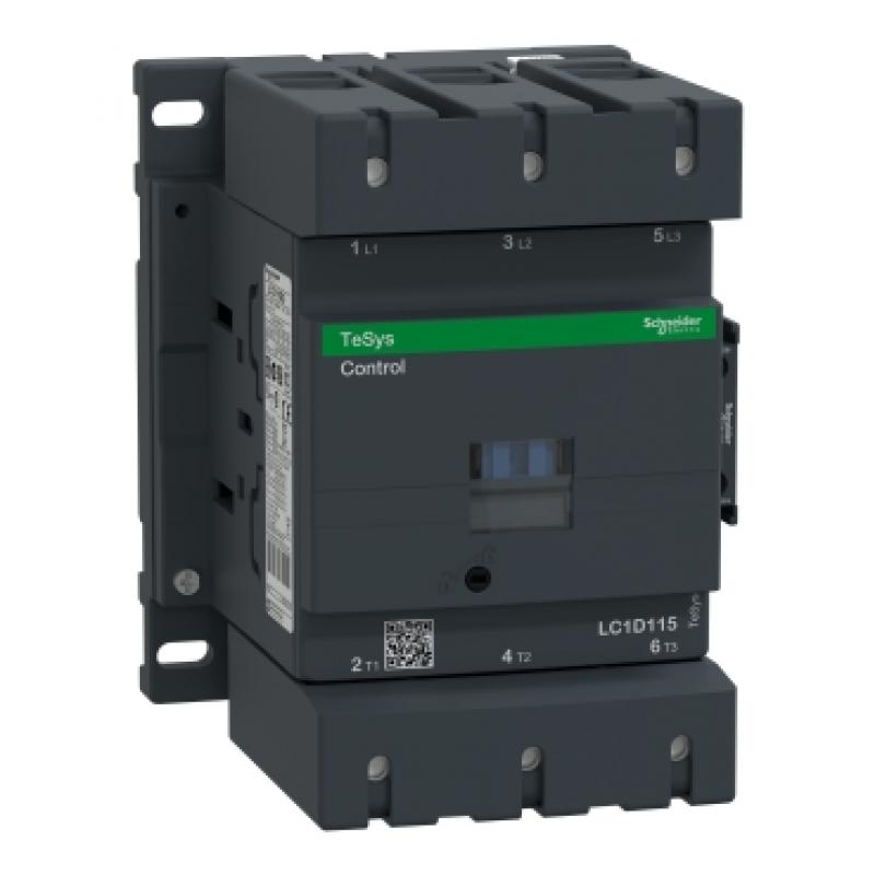 Контактор  D 3P, 115А,НО+НЗ,24B,обмежувач